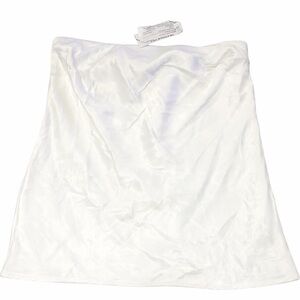 Topshop Cream Strapless Blouse